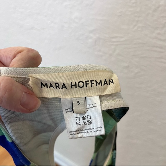 MARA HOFFMAN Dress Small Floral Keyhole S - Picture 9 of 10